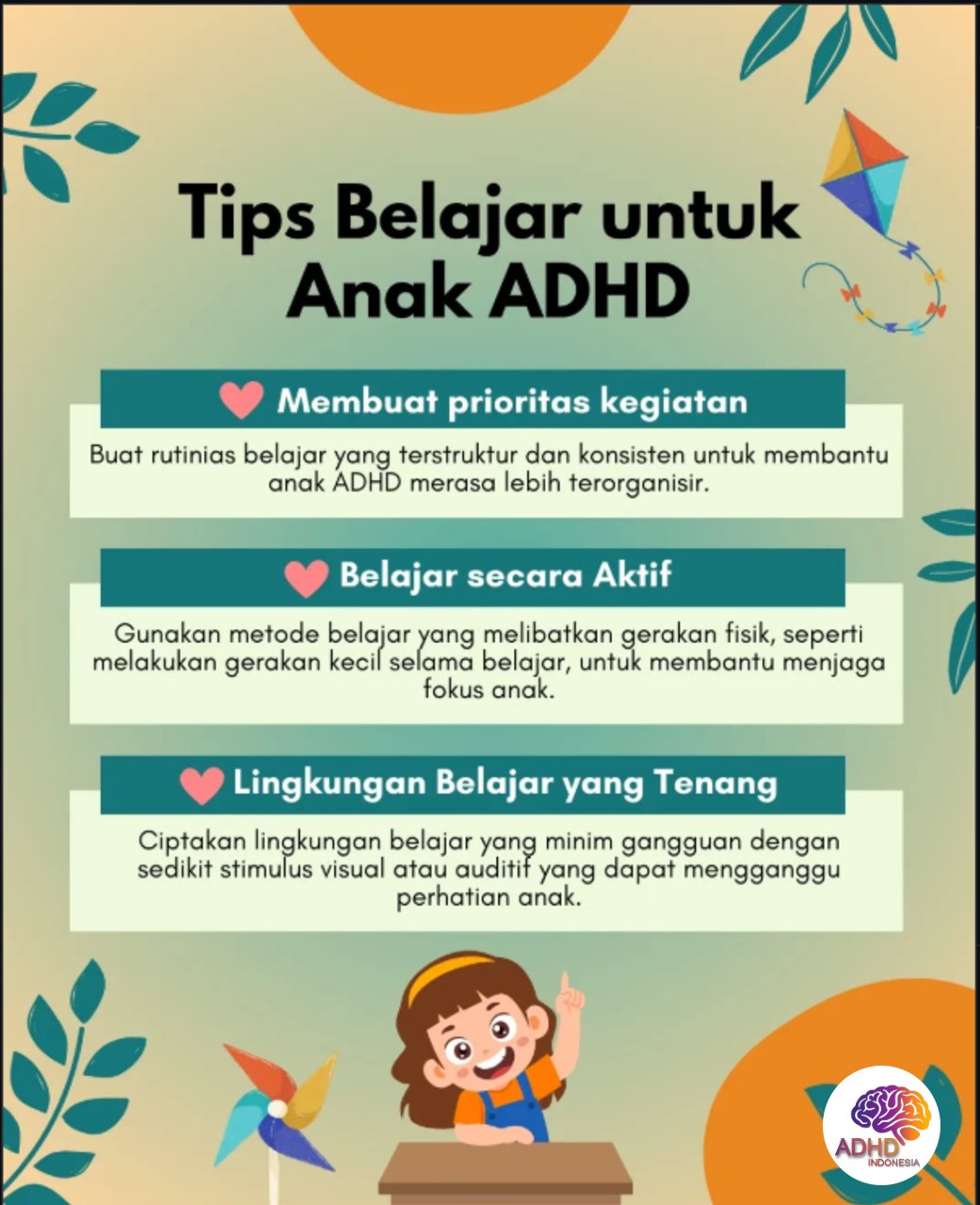 Strategi Belajar yang Cocok untuk Anak ADHD di Kabupaten Bombana